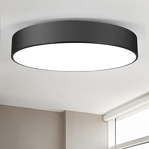 Flush Mount 3-Light LED Modern Retro Ceiling Light – 15.8 inch – Black Flush Mount 3-Light LED Modern Retro Ceiling Light – 15.8 inch – Black