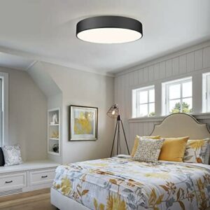Flush Mount 3-Light LED Modern Retro Ceiling Light – 15.8 inch – Black Flush Mount 3-Light LED Modern Retro Ceiling Light – 15.8 inch – Black