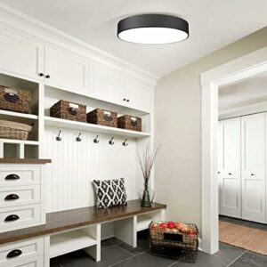 Flush Mount 3-Light LED Modern Retro Ceiling Light – 15.8 inch – Black Flush Mount 3-Light LED Modern Retro Ceiling Light – 15.8 inch – Black