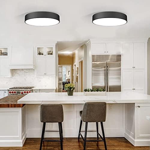 Flush Mount 3-Light LED Modern Retro Ceiling Light – 15.8 inch – Black Flush Mount 3-Light LED Modern Retro Ceiling Light – 15.8 inch – Black