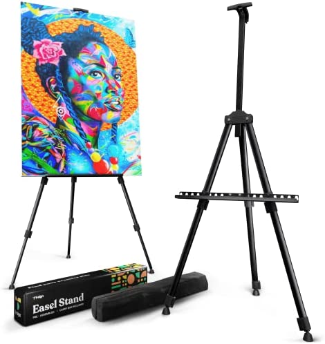Portable Artist Easel Stand – Adjustable Height Painting Easel with Bag – 21 x 66 inches