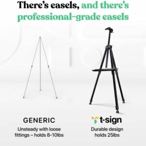 Portable Artist Easel Stand – Adjustable Height Painting Easel with Bag – 21 x 66 inches