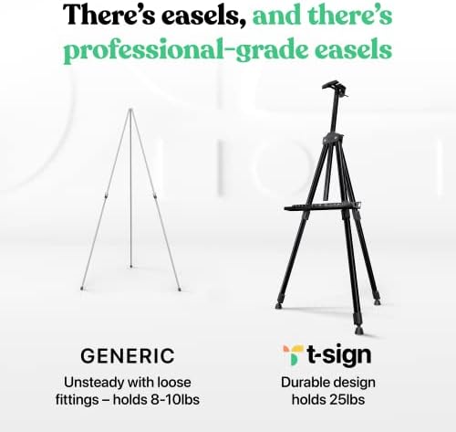 Portable Artist Easel Stand – Adjustable Height Painting Easel with Bag – 21 x 66 inches