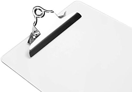 Plastic Transparent Clipboards (Set of 6) Multi Pack Clipboard – Holds 100 Sheets