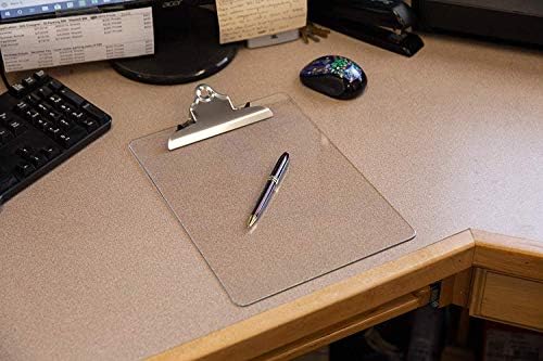Plastic Transparent Clipboards (Set of 6) Multi Pack Clipboard – Holds 100 Sheets