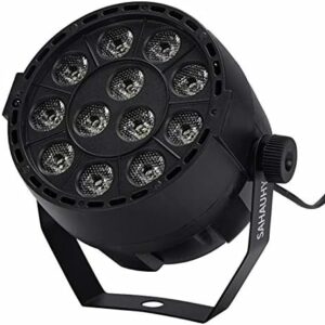 Party / Stage Lights with 12 LED – RGBW Mixed Effect Uplights with Remote Sound Activated – 8 Pack