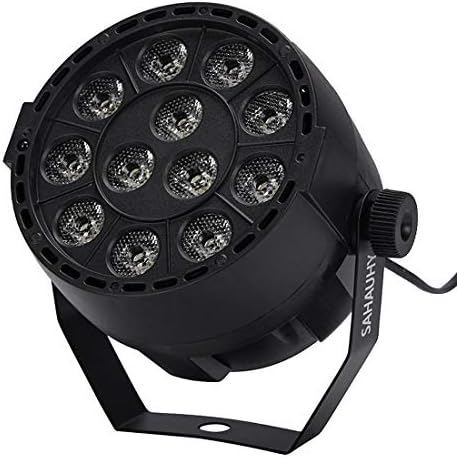 Party / Stage Lights with 12 LED – RGBW Mixed Effect Uplights with Remote Sound Activated – 8 Pack