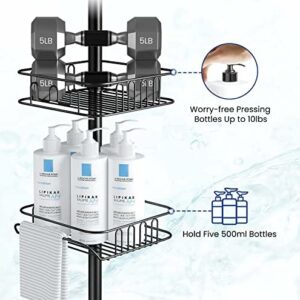 Rustproof Corner Shower Caddy Organizer for Bathroom – Freestanding Tension Pole with 4 Baskets Rustproof Corner Shower Caddy Organizer for Bathroom – Freestanding Tension Pole with 4 Baskets