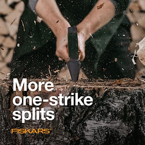 Fiskars X27 Super Splitting Axe – Wood Splitter for Medium to Large Size Logs with 36″ Shock Absorbing Handle – Black Fiskars X27 Super Splitting Axe – Wood Splitter for Medium to Large Size Logs with 36″ Shock Absorbing Handle – Black