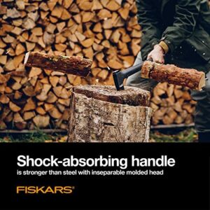 Fiskars X27 Super Splitting Axe – Wood Splitter for Medium to Large Size Logs with 36″ Shock Absorbing Handle – Black Fiskars X27 Super Splitting Axe – Wood Splitter for Medium to Large Size Logs with 36″ Shock Absorbing Handle – Black