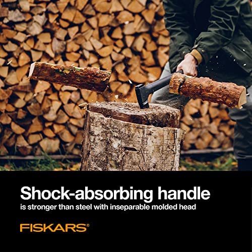 Fiskars X27 Super Splitting Axe – Wood Splitter for Medium to Large Size Logs with 36″ Shock Absorbing Handle – Black Fiskars X27 Super Splitting Axe – Wood Splitter for Medium to Large Size Logs with 36″ Shock Absorbing Handle – Black