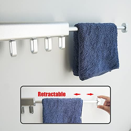 Wall Mounted Clothes Foldable Laundry Drying Rack – Silver