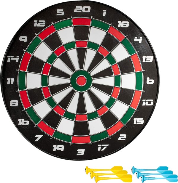 Franklin Sports Magnetic Soft Tip Dartboard Set – Indoor Dart Board Magnetic Board