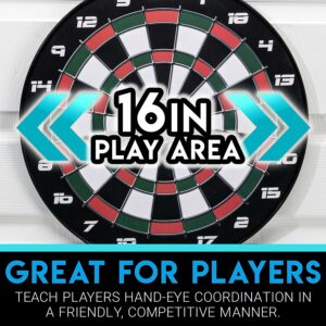 Franklin Sports Magnetic Soft Tip Dartboard Set – Indoor Dart Board Magnetic Board
