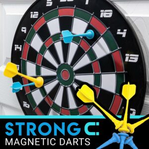 Franklin Sports Magnetic Soft Tip Dartboard Set – Indoor Dart Board Magnetic Board