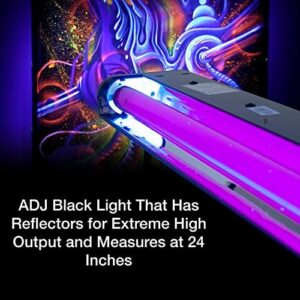 American DJ 24″ Black Light Fixture with Bulb – BLACK-24BLB