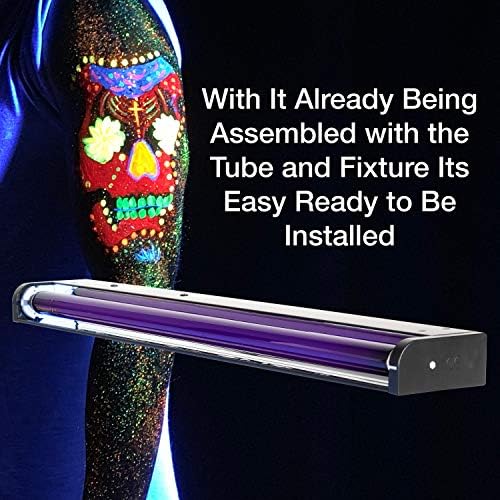 American DJ 24″ Black Light Fixture with Bulb – BLACK-24BLB