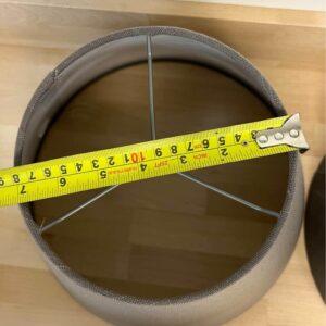 Two 7 x 14 x 9″ Fabric Natural Linen Cone Barrel Hand Craft Medium Lamp Shades Two 7 x 14 x 9″ Fabric Natural Linen Cone Barrel Hand Craft Medium Lamp Shades