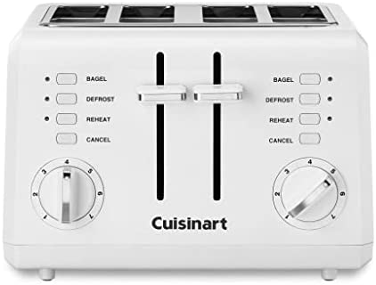 Cuisinart CPT-142P1 4-Slice Compact Plastic Toaster – White