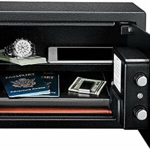 Amazon Basics Steel Security Safe and Lock Box with Electronic Keypad