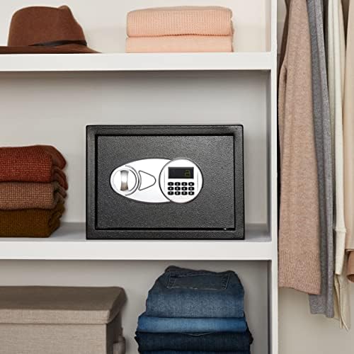 Amazon Basics Steel Security Safe and Lock Box with Electronic Keypad