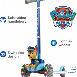 Paw Patrol Toys – Self Balancing Scooter for Kids Ages 3-5 with Light Up Wheels & Extra Wide Deck