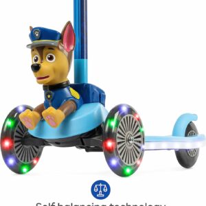 Paw Patrol Toys – Self Balancing Scooter for Kids Ages 3-5 with Light Up Wheels & Extra Wide Deck