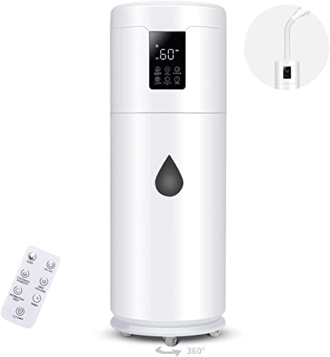 Ultra Large Humidifier for Bedrooms up to 2000 sq ft – Quiet Tower Humidifier