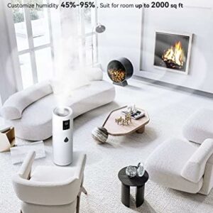Ultra Large Humidifier for Bedrooms up to 2000 sq ft – Quiet Tower Humidifier