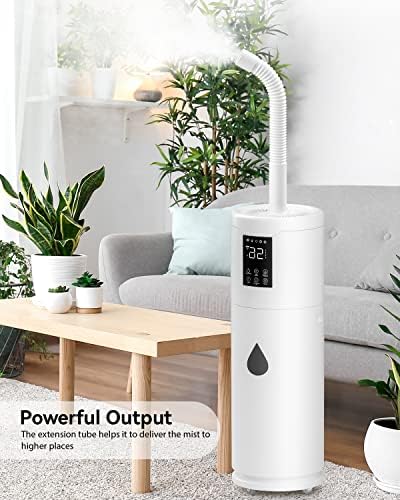 Ultra Large Humidifier for Bedrooms up to 2000 sq ft – Quiet Tower Humidifier