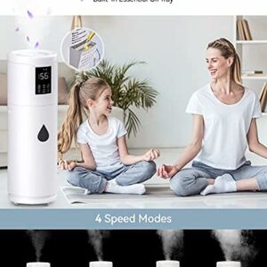 Ultra Large Humidifier for Bedrooms up to 2000 sq ft – Quiet Tower Humidifier