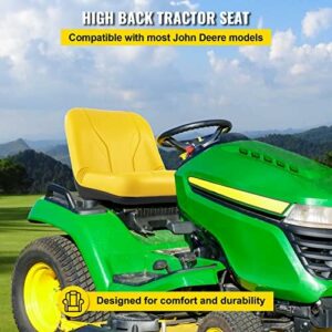 Universal Yellow Tractor Seat – Industrial High Back Universal Yellow Tractor Seat – Industrial High Back