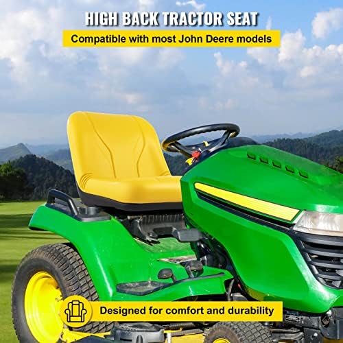 Universal Yellow Tractor Seat – Industrial High Back Universal Yellow Tractor Seat – Industrial High Back