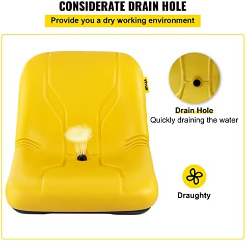 Universal Yellow Tractor Seat – Industrial High Back Universal Yellow Tractor Seat – Industrial High Back