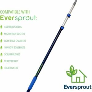 Long Stick Telescoping Pole with Hook – 5′ to12′ Utility Hook with Extension Pole