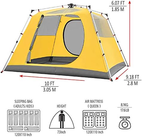 Waterproof Instant 4/6 Person Camping Tent