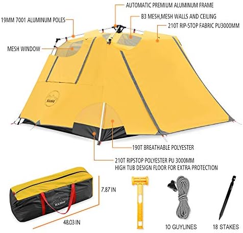 Waterproof Instant 4/6 Person Camping Tent