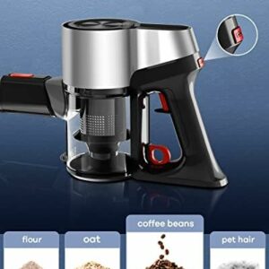 Ganiza V20 Cordless Stick Vacuum Cleaner Ultra-Quiet 6-in-1 Lightweight Cordless Vacuum with LED Headlights