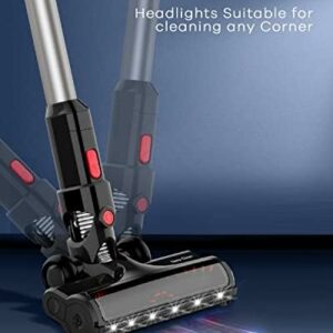 Ganiza V20 Cordless Stick Vacuum Cleaner Ultra-Quiet 6-in-1 Lightweight Cordless Vacuum with LED Headlights