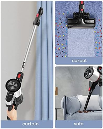 Ganiza V20 Cordless Stick Vacuum Cleaner Ultra-Quiet 6-in-1 Lightweight Cordless Vacuum with LED Headlights