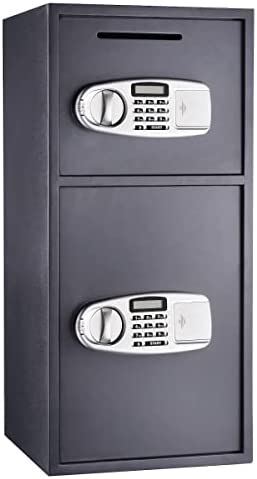 Paragon Lock & Safe – 7900 Double Door Digital Depository Safe with Cash Drop