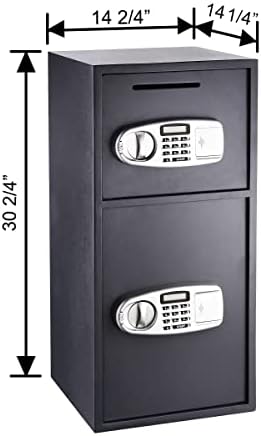 Paragon Lock & Safe – 7900 Double Door Digital Depository Safe with Cash Drop