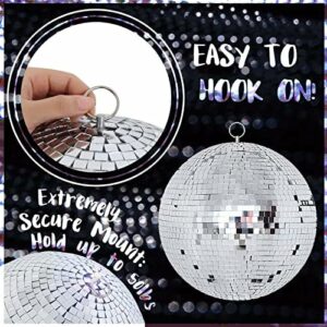 Hanging 12 Inch Mirrored Disco Ball for DJ Club or Party