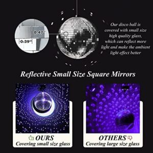 Hanging 12 Inch Mirrored Disco Ball for DJ Club or Party