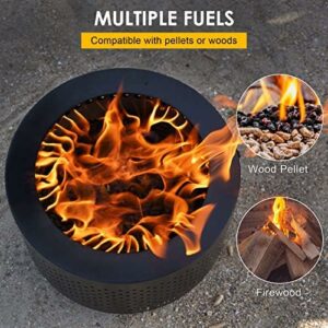 STBoo 15″ x 11″ Smokeless Fire Pit with Portable Carrying Storage Bag