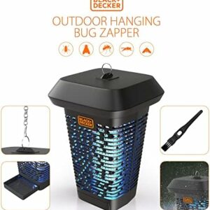 BLACK+DECKER Bug Zapper – Electric UV Insect Catcher & Killer for Flies, Mosquitoes, Gnats