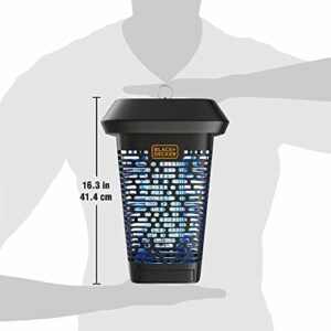 BLACK+DECKER Bug Zapper – Electric UV Insect Catcher & Killer for Flies, Mosquitoes, Gnats