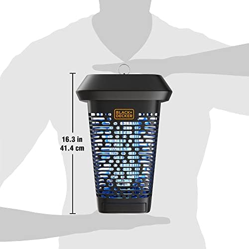 BLACK+DECKER Bug Zapper – Electric UV Insect Catcher & Killer for Flies, Mosquitoes, Gnats