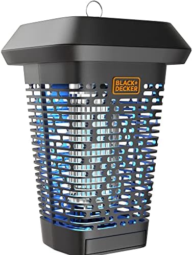 BLACK+DECKER Bug Zapper – Electric UV Insect Catcher & Killer for Flies, Mosquitoes, Gnats