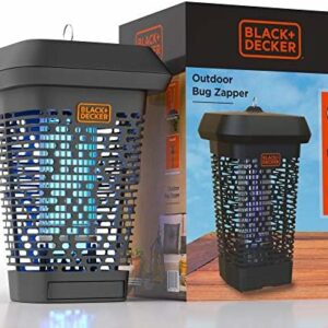BLACK+DECKER Bug Zapper – Electric UV Insect Catcher & Killer for Flies, Mosquitoes, Gnats
